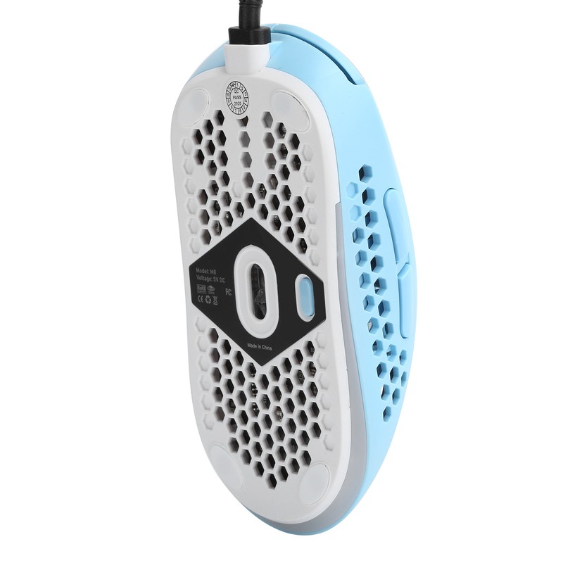Wire Mouse Hollow Design DPI Adjustable RGB Lighting Effect Laptop