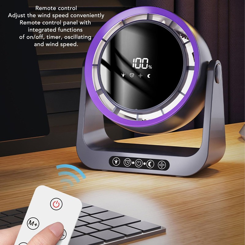 Generic Air Circulator Fan, USB Digital Display Desk Fan with