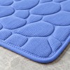 Embossed Pebble Microfiber Bath Mat with Anti-Slip Backing, Soft Floor
