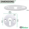 EAI Keyhole Escutcheon Key Cover | 32mm | Pack of
