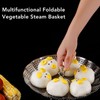 Foldable Vegetable Steam Basket No Warping 304 Stainless Steel Folding