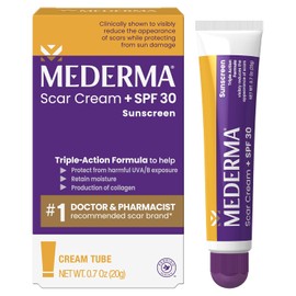 Mederma Scar Cream Plus SPF 30, Sunscreen, Protects from Sun Damage, Reduces the Appearance of Scars