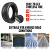 10x2.70-6.5 Scooter Tire,70/65-6.5 Tubeless Tire Electric Scooter Tires with Angled