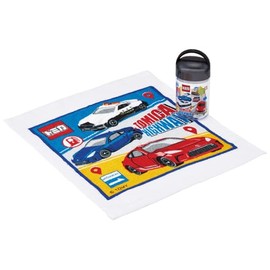 Skater OA5AG Anti-Bacterial Hot Towel Set with Case, 12.6 x 12.0 inches (32 x 30.5 cm), Made in Japan, Tomica 25 Boys