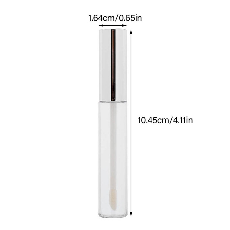 50pcs Refillable Lip Gloss Bottle DIY Empty Lip Oil Tube