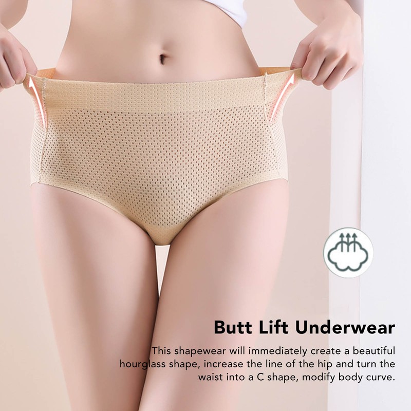 Padded Underwear Body Curve Shaping Butt Lift Panties Breathable Thin