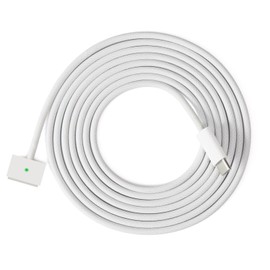 Braided 140W USB-C to Magnetic 3 Power Cable, Compatible with MacBook Pro M1/M2/M3 Pro/Max 14"/16" 2021/2022/2023 & MacBook Air 13.6"/15.3" M2/M3 2022/2023/2024-6.6ft (Silver)