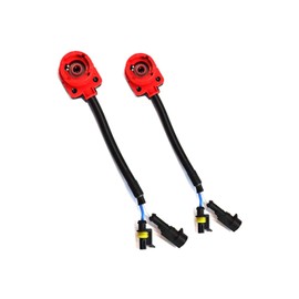 SUBALIGU 2pcs D2S D2R D2C Xenon HID Bulb/Kit Socket AMP Wire Cable Plug Adapter Connector Harness - Easy Plug and Play for Replacement Ballast Application or Retrofit Project Headlight or Fog Lamp