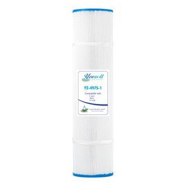 Yoozell C-4975 Spa Filter Cartridge Replaces for Unicel C4975, PRB75, Rainbow RTL-75, Filbur FC-2395, 25390, R173435, 17-2632, Darlly 40751, 75 sq.ft Hot Tub Filter, 1 Pack