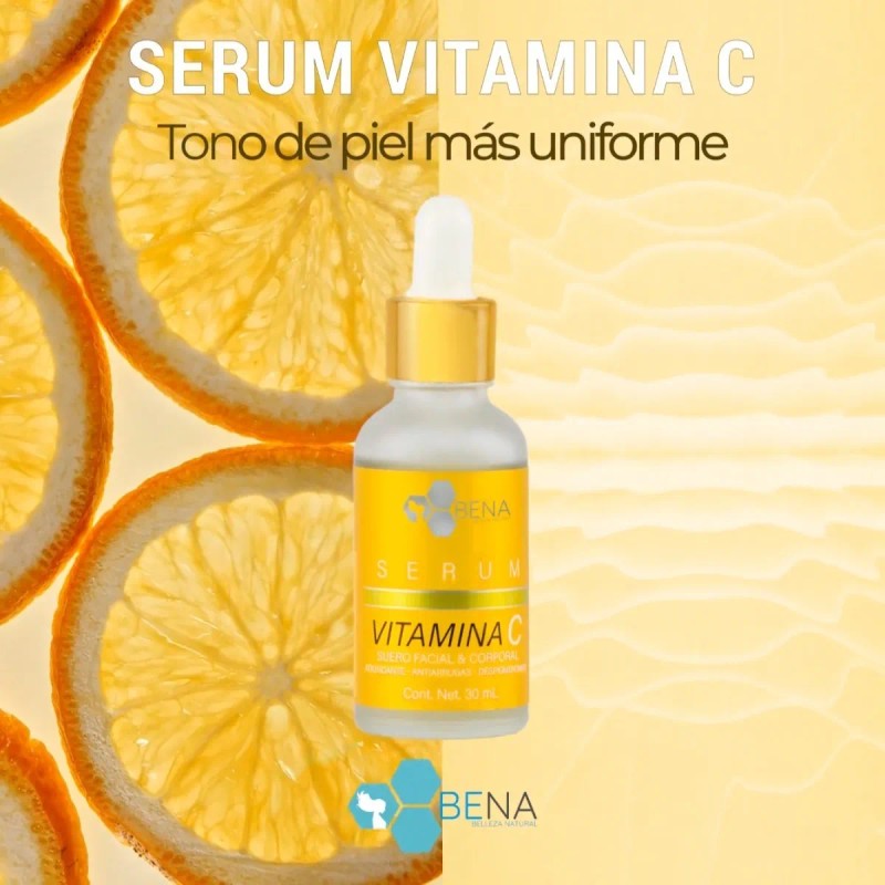 Serum Facial Vitamina C Con Acido Hialuronico Bena C