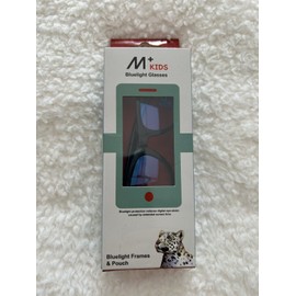 M+ Kids Bluelight Glasses Bluelight Frames & Pouch Jay Black UV Protection, New