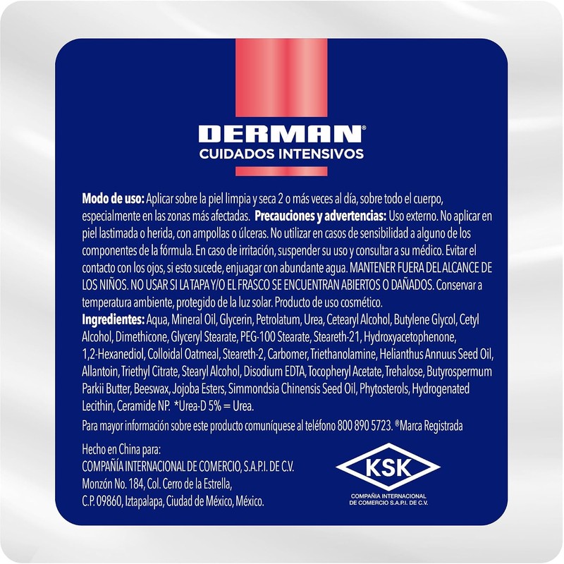 Derman Atopi Calm Crema Corporal │ Urea-D 5% + Avena