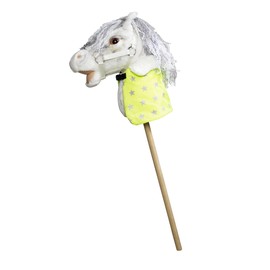 Panduro Hobby Horse Outfit Set - Yellow Reflective Blanket with Collar for Hobbyhorses - Yellow 40 x 20 cm