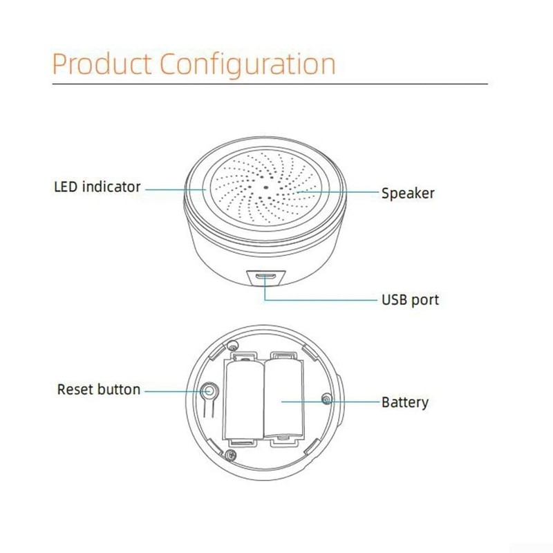 WiFi Siren Alarm for Tuya Intelligent Sound and Light Alarm,