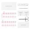 DANNI & TONI Gel Nail Strips Semi Cured Pink Ombre（In