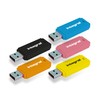 Integral 64GB Neon USB 2.0 Flash Drive 5-Pack (Black/Pink/Yellow/Orange/Blue)