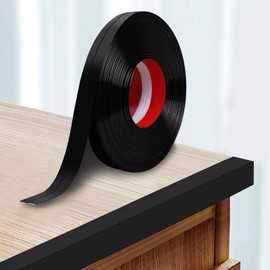 Storystore Wall Corner Protector Moulding Trim 0.8 inch x 10 Ft,Peel and Stick Corner Moulding Trim, Self Adhesive Corner Guards Edge Protector for Wall Edge Corner, Countertop,Black