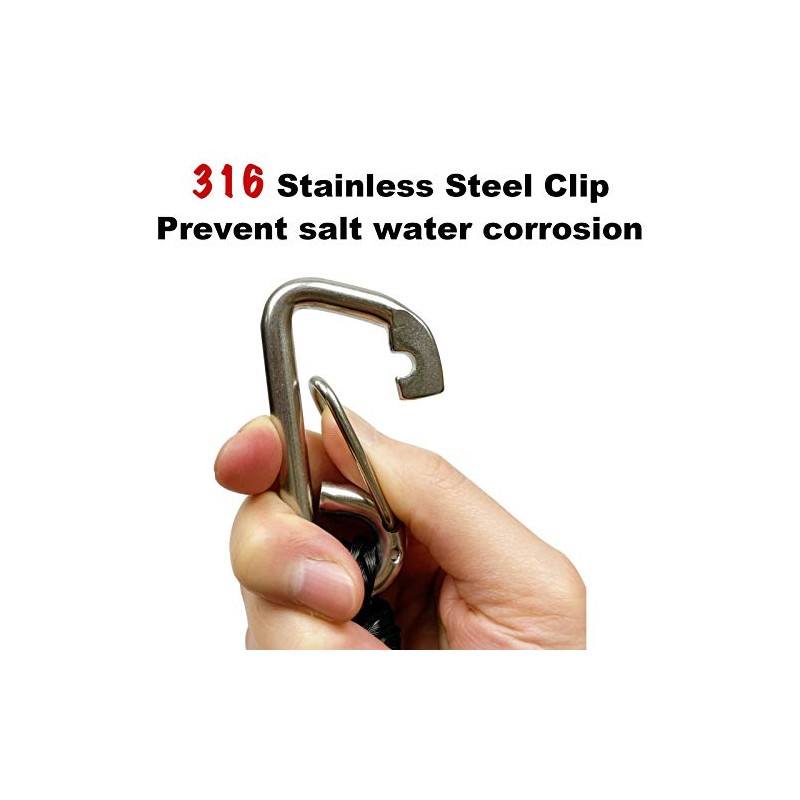 4 Feet Bungee Dock Line Mooring Rope with Stainless Steel