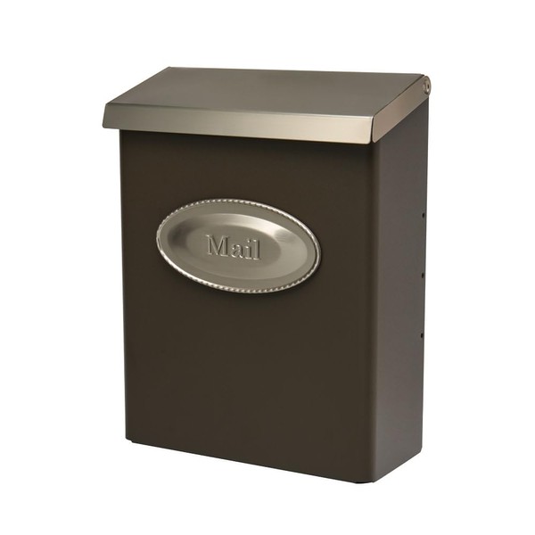 ARCHITECTURAL MAILBOXES Architectural Mailboxes Designer Galvanized Steel Wall-Mount Mailbox, DVKPBZ0AM,