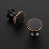 Ravinte 15 Pack Oil Rubbed Bronze Kitchen Cabinet Knobs, Solid