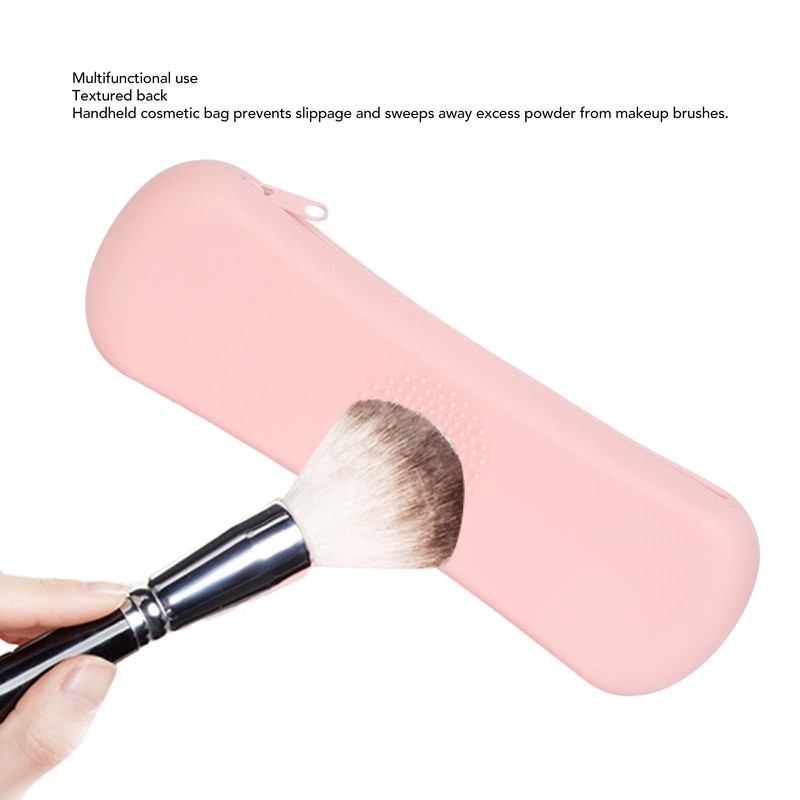 Silicone Makeup Brush Holder Multipurpose Large Capacity Dustproof Portable Travel