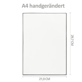 25x Mourning Paper Sets DIN A4 with white envelopes, black lined - Writing paper with handmade black border - Writing paper for condolences