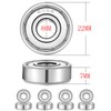 20 PCS Longboard Integrated Bearing 608-ZZ,Skateboard Wheel Bearing Inline Roller