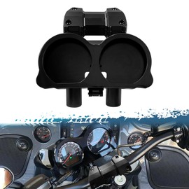 Handlebar Risers with Speedometer Instrument Panel Motorcycle 8 inches Handle Bar Riser Extension with Gauge Bezel Kit Fit for Harley Road Glide Models 2015-2023 (Black)