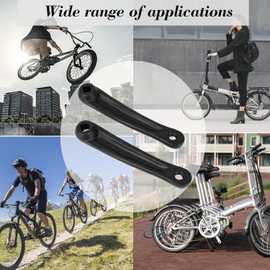 Biela de Bicicleta, 2 Piezas Protector Biela Bicicleta, 21cm Juego de Brazo de Manivela, Brazo de Manivela para Bicicleta, Bicycle Crank Mid Motor Cranks, para la Bicicleta de Camino de MTB