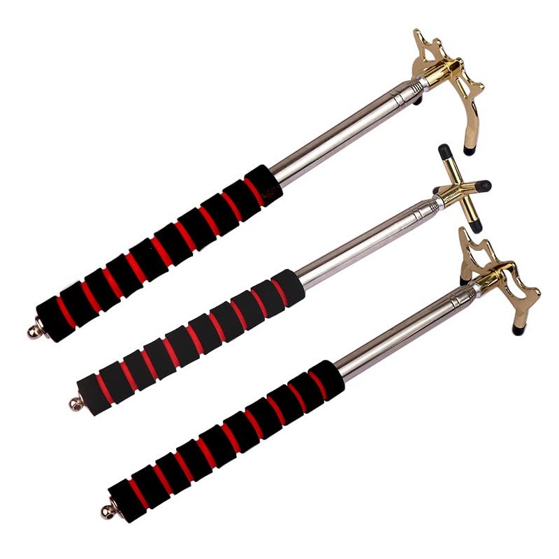 Cue Stick with 3 Brass Bridge Heads, Retractable Pool Cue,