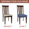 sourcing map 2Pcs Stretch Jacquard Seat Covers, Dining Chair Seat