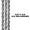 Cadena Estándar Para Bicicleta 1/2 X 1/8 114 L
