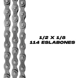 Cadena Estándar Para Bicicleta 1/2 X 1/8 114 L