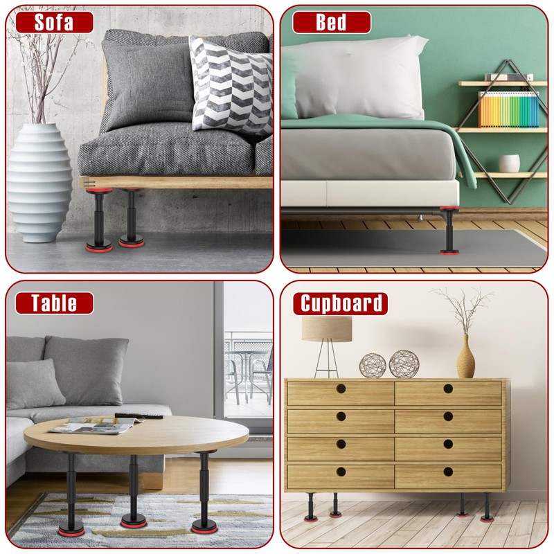 Cabinet Jack Support Pole 18-45cm Telescopic Support Rod Kit Heavy