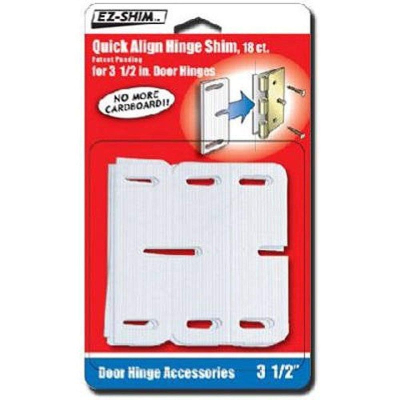 E-Z Shim EZ HS350BP 3.5" Hinge Shim, 18 count, Pack
