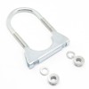 GDFYMI U Bolt Exhaust Clamp, Heavy Duty Carbon Steel Muffler