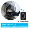 12V Car Cooler Plug Power Cord Cable 2M/6FT, Mini Refrigerator