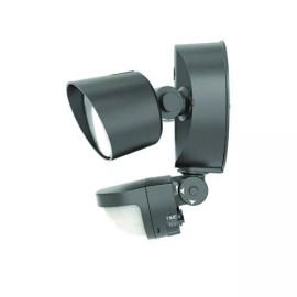 Lithonia Lighting Dark Bronze LED Dual Head Motion Sensor Aluminum Outdoor Security Flood Light