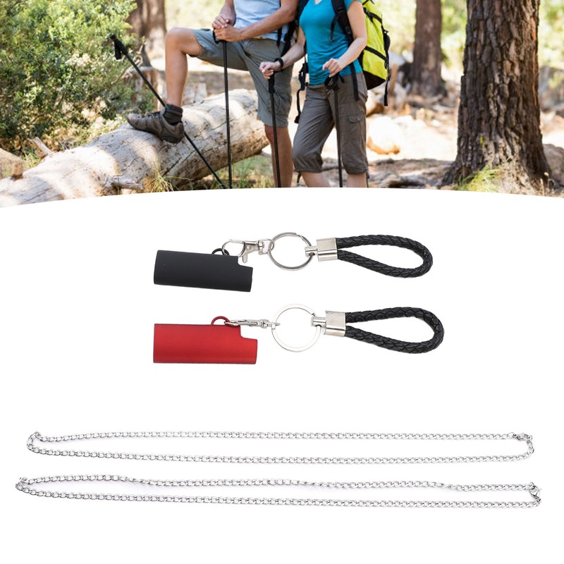 2 Set Spring Clip Keychain Aluminum Alloy Key Ring Key