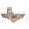 Touch of Class at The Beach Blue Seashell Wall Shelf
