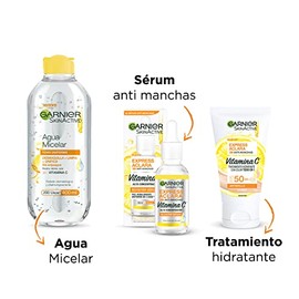 Garnier Skin Active Kit Express Aclara: Sérum, Todo en 1 Tono Claro y Micelar