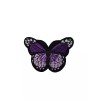Butterfly Patch/Badge High Quality Iron-On Sew-On Purple