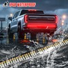 Truck Tailgate Light Bar 60" Aluminum Frame Tailgate Light Strip