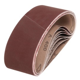 HARFINGTON 3 x 21 Inch Sanding Belts, 8 Pcs 400 Grits Aluminum Oxide Abrasive Belt Sander File Belt for Woodworking, Metal Polishing, Knife Sharpener