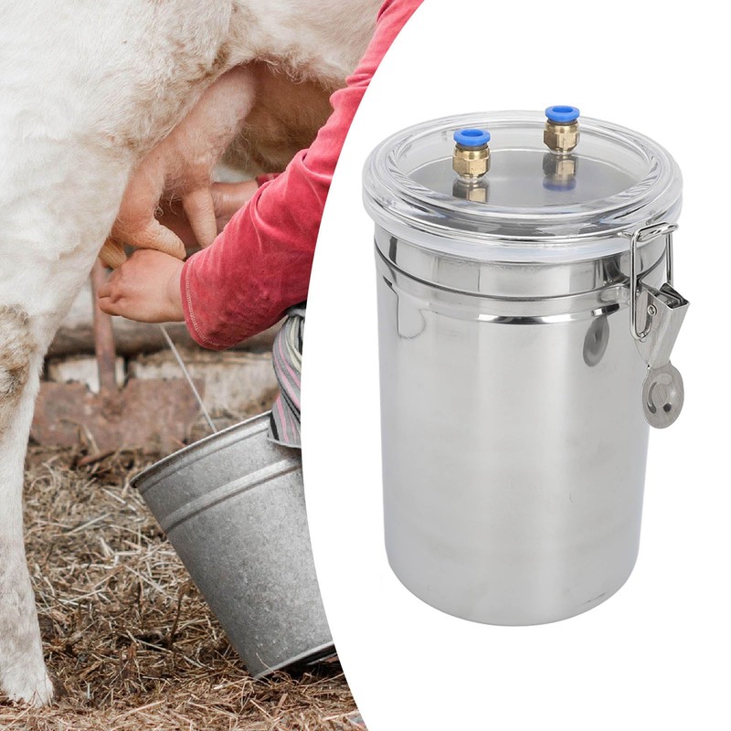 Manual Milking Machine, 2l Hand Pump Milker Machine Effort Saving