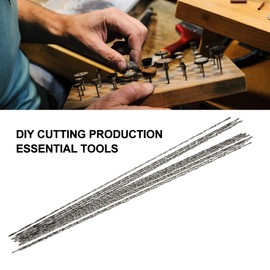 Jewelry Saw Blade, 12Pcs Tungsten Steel Jewelry Cutting Blade, Spiral Teeth Saw Cutting Blades for Metal Jewelry Wax Engraving, Portable Jewelry Making Tool(3#)