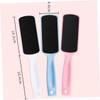 Mikinona Stainless Steel Foot File Double-sided Pedicure Tool 3pcs Sandpaper