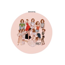 CHOORO Dance Dirty Merchandise Makeup Mirror 80s Movie Merch Makeup Mirror Dance Movie Makeup Mirror Dancing Lover Gift (Dance Dirty M)