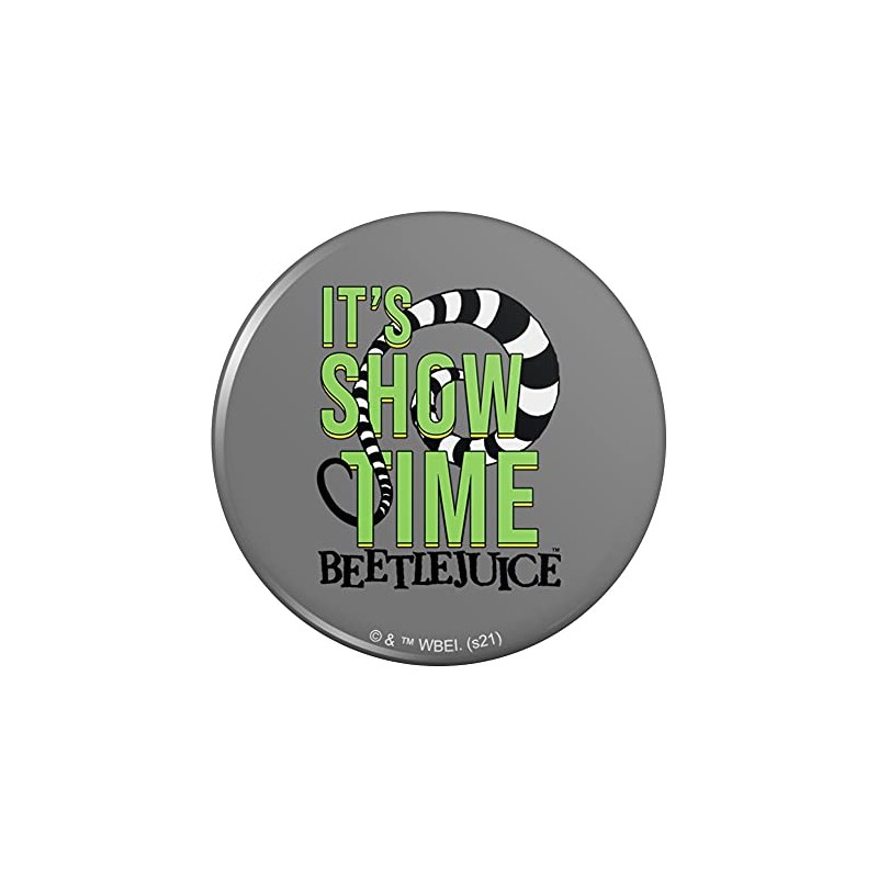 Beetlejuice It's Showtime Quote Pinback Button Pin