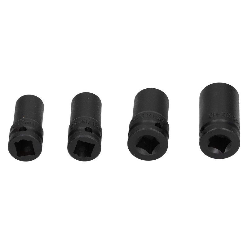 4pcs Locking Wheel Nut Removal Sockets Removers Extractors Kit Aluminum